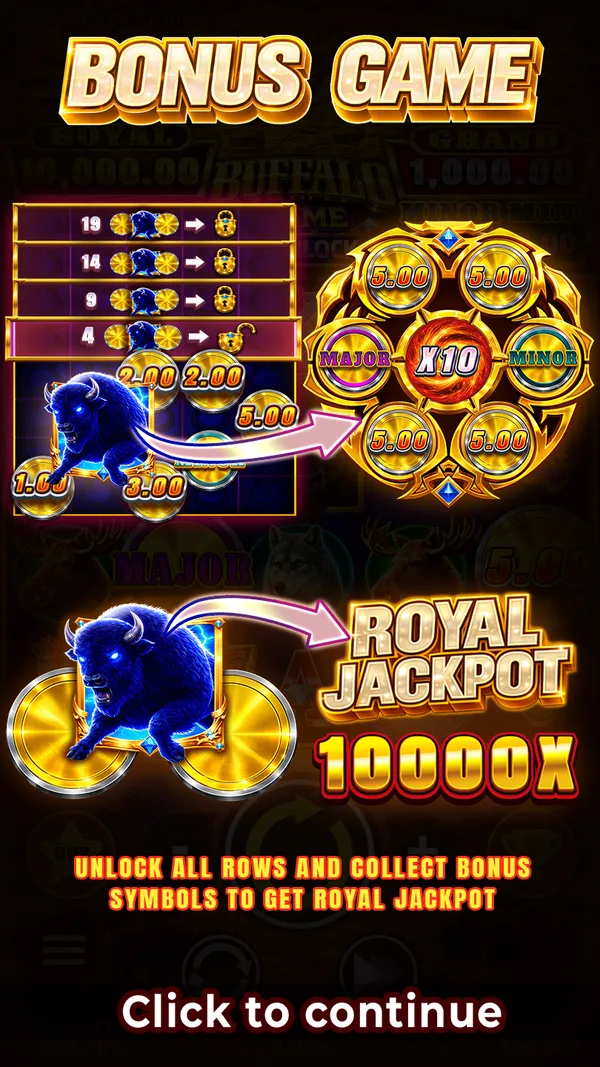 Buffalo Prime X-Unlock mobile — Running Wins bonus